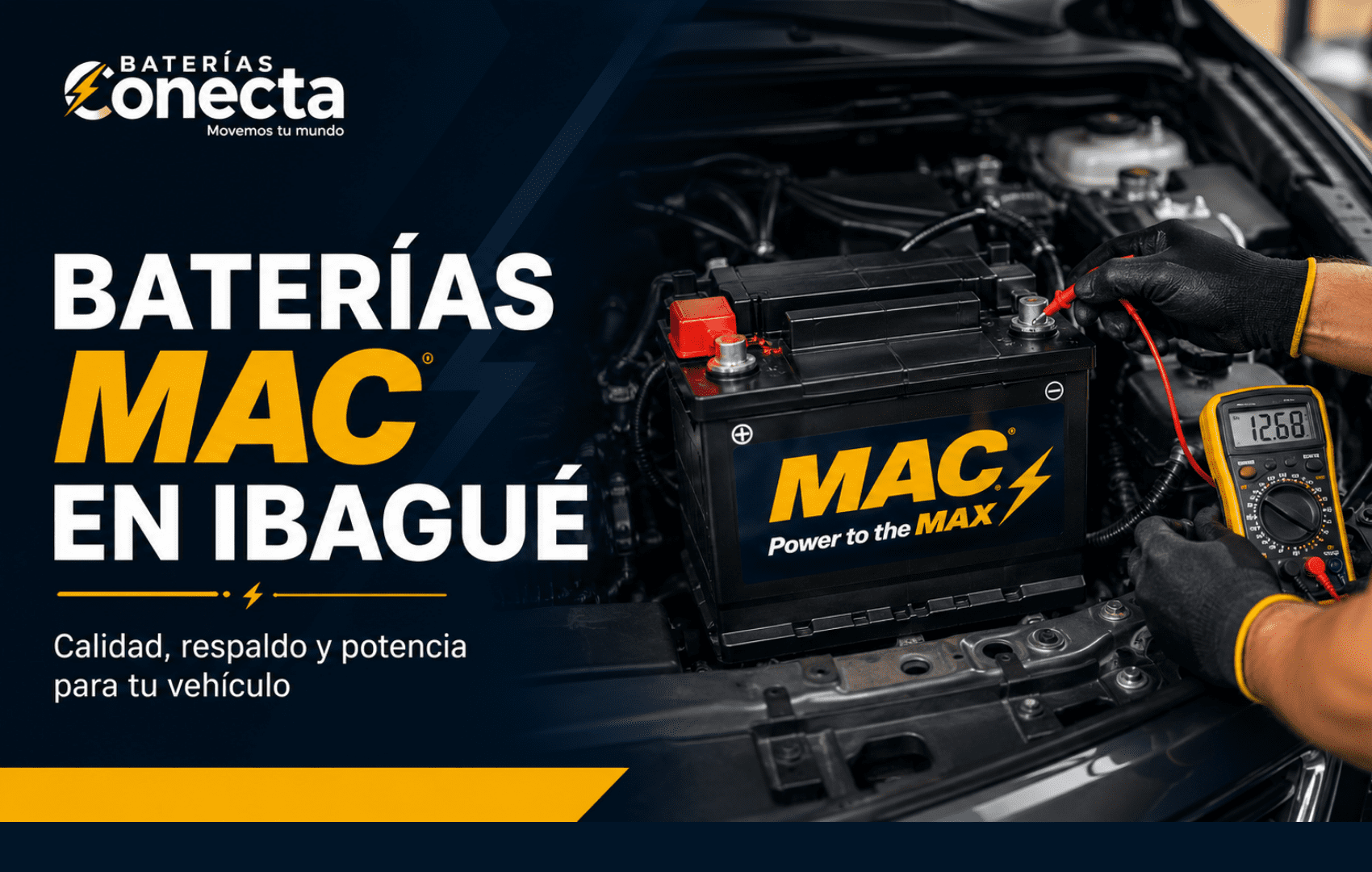 Baterías MAC en Ibagué. Baterías Conecta